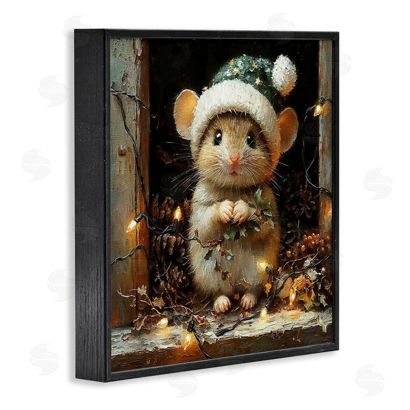 Riley B | Barn Mouse with Christmas Lights