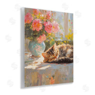 Nini Art | Sleeping Kitten & Flower Vase