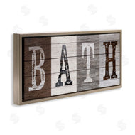 Susan Arnot | Rustic Bath Letters