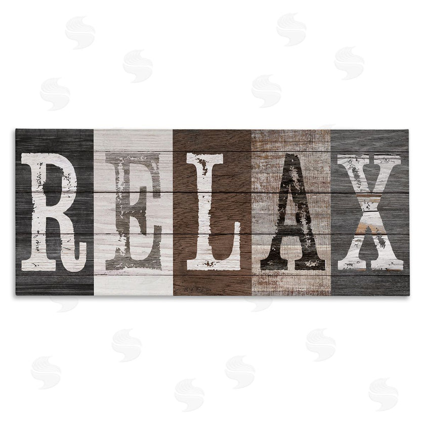 Susan Arnot | Rustic Bathroom Relax Letters