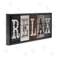 Susan Arnot | Rustic Bathroom Relax Letters