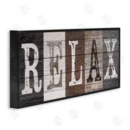 Susan Arnot | Rustic Bathroom Relax Letters