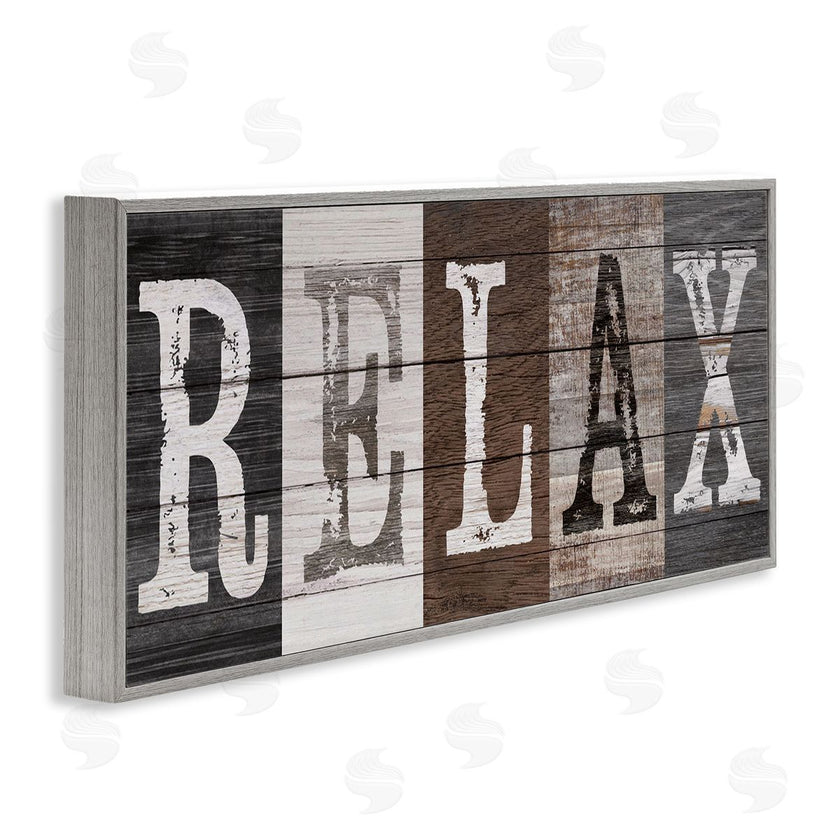 Susan Arnot | Rustic Bathroom Relax Letters