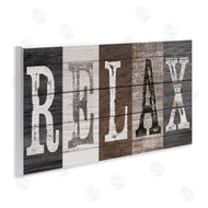 Susan Arnot | Rustic Bathroom Relax Letters