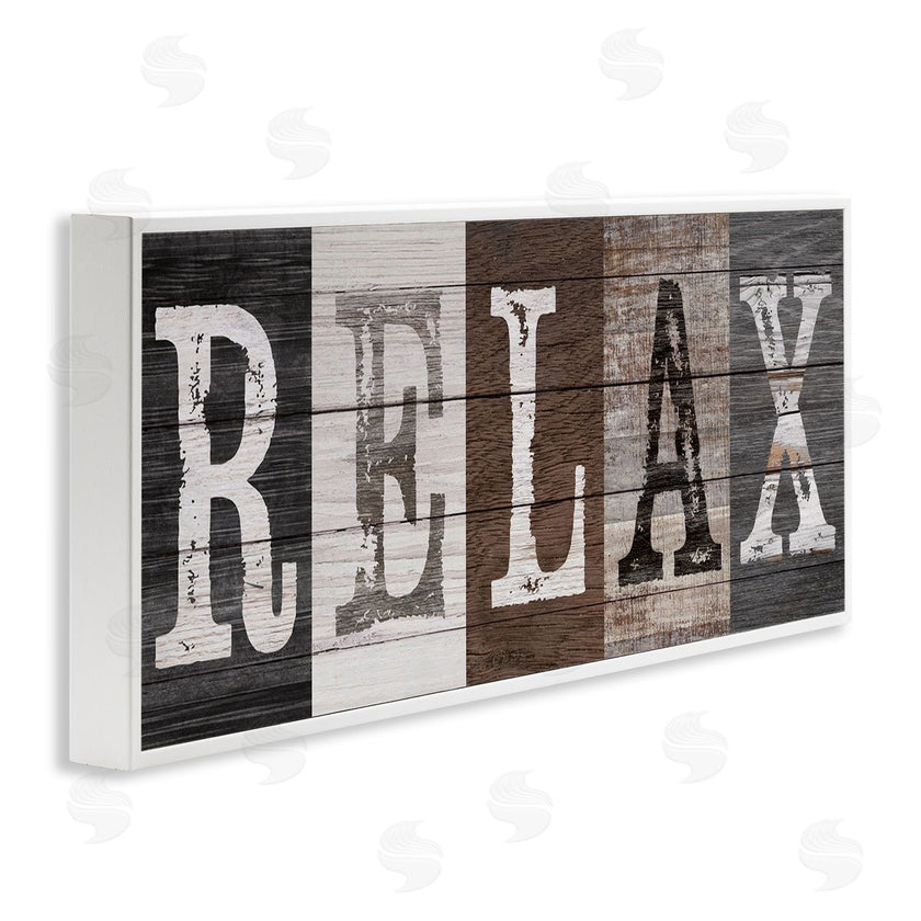 Susan Arnot | Rustic Bathroom Relax Letters