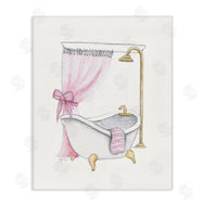 Janet Tava | Simple Glam Bathroom Tub