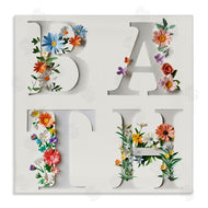 Susan Arnot | Floral Bath Typography