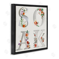 Susan Arnot | Floral Bathroom Soak Letters