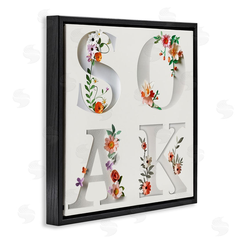Susan Arnot | Floral Bathroom Soak Letters