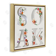 Susan Arnot | Floral Bathroom Soak Letters