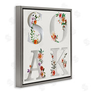 Susan Arnot | Floral Bathroom Soak Letters