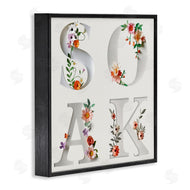 Susan Arnot | Floral Bathroom Soak Letters