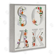 Susan Arnot | Floral Bathroom Soak Letters