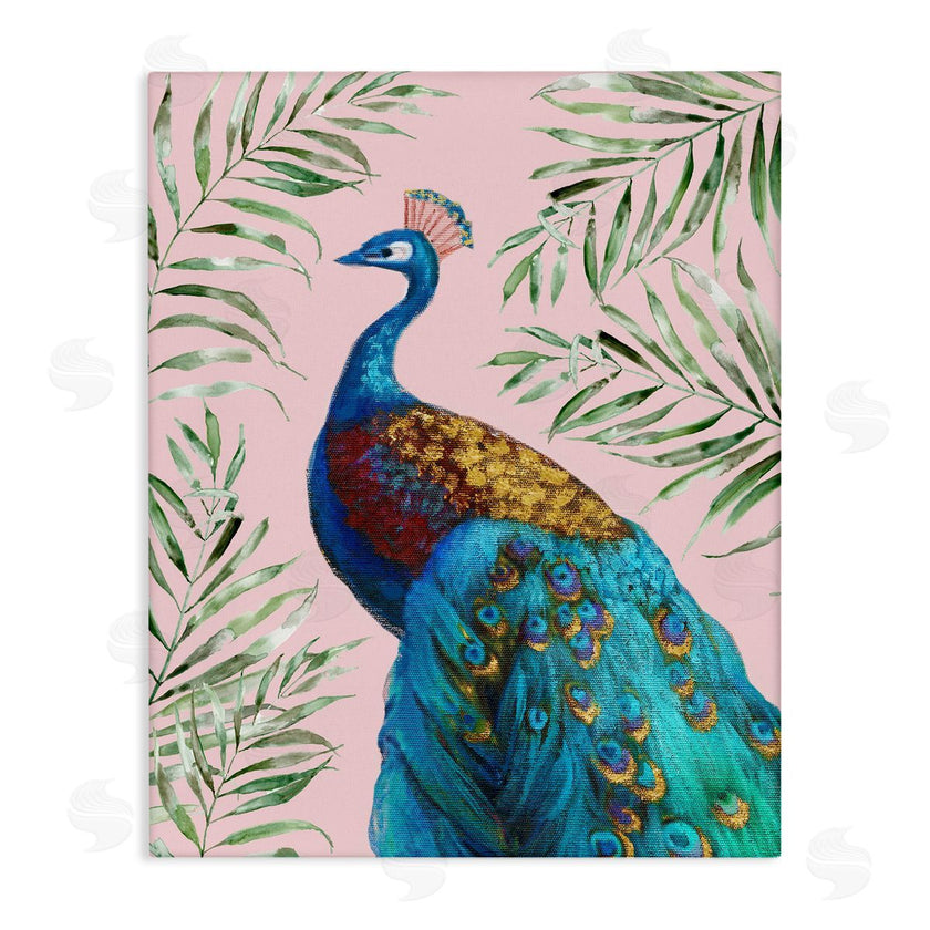 Nan | Elegant Peacock & Palm Sprigs