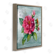 Susan Arnot | Pink Garden Flower over Rustic