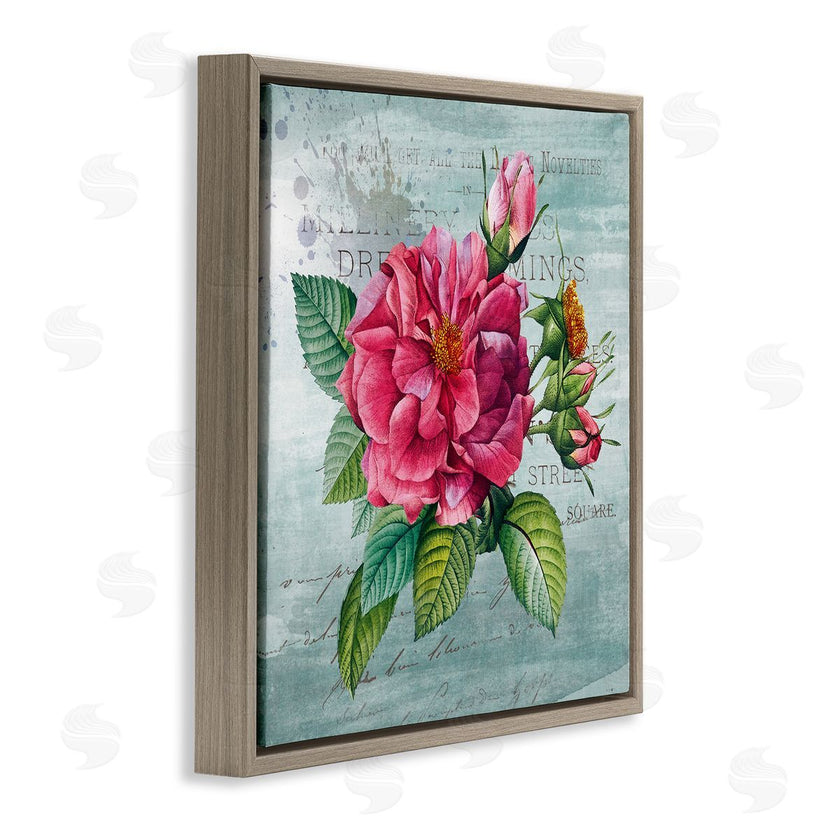 Susan Arnot | Pink Garden Flower over Rustic