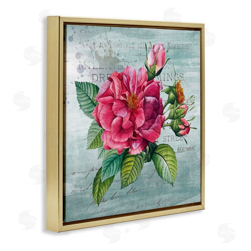 Susan Arnot | Pink Garden Flower over Rustic