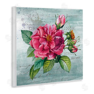 Susan Arnot | Pink Garden Flower over Rustic