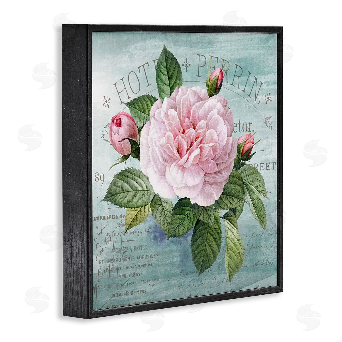 Bright & Rustic Tropical Bloom Black Frame Print Wall Art, Home Decor by Susan Arnot