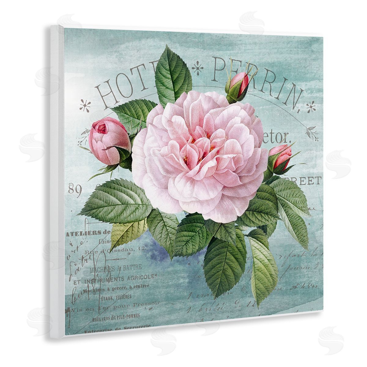 Bright & Rustic Tropical Bloom Wood Plaque Wall Art, Home Decor by Susan Arnot