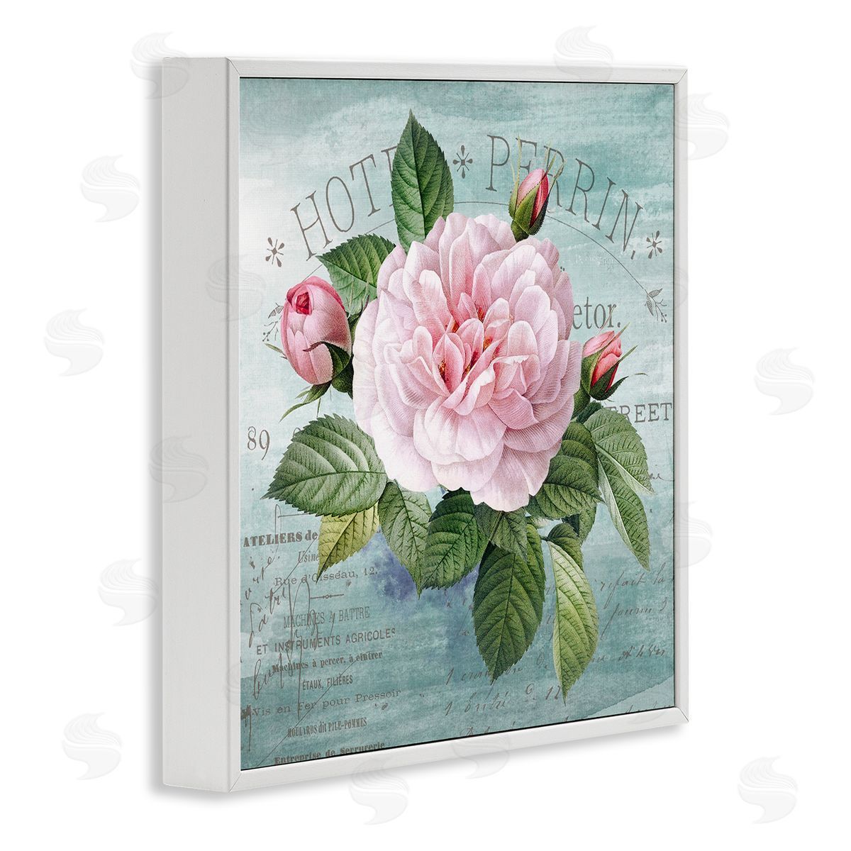 Bright & Rustic Tropical Bloom White Frame Print Wall Art, Home Decor by Susan Arnot