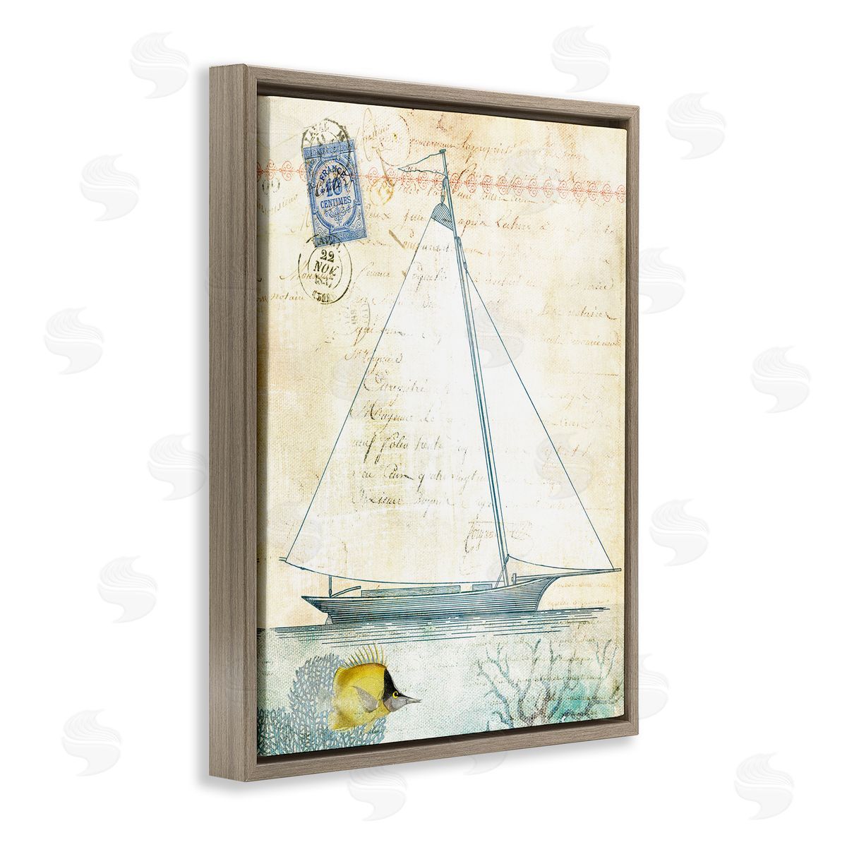 Susan Arnot | Vintage Sailboat & Postal Stamp