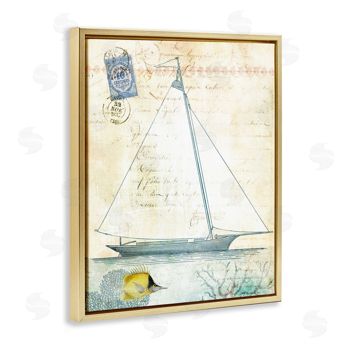 Susan Arnot | Vintage Sailboat & Postal Stamp