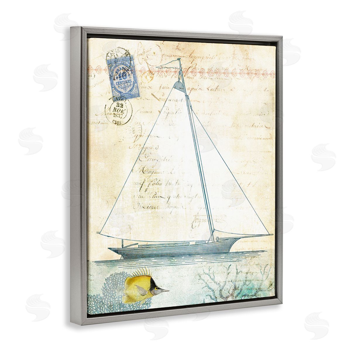 Susan Arnot | Vintage Sailboat & Postal Stamp