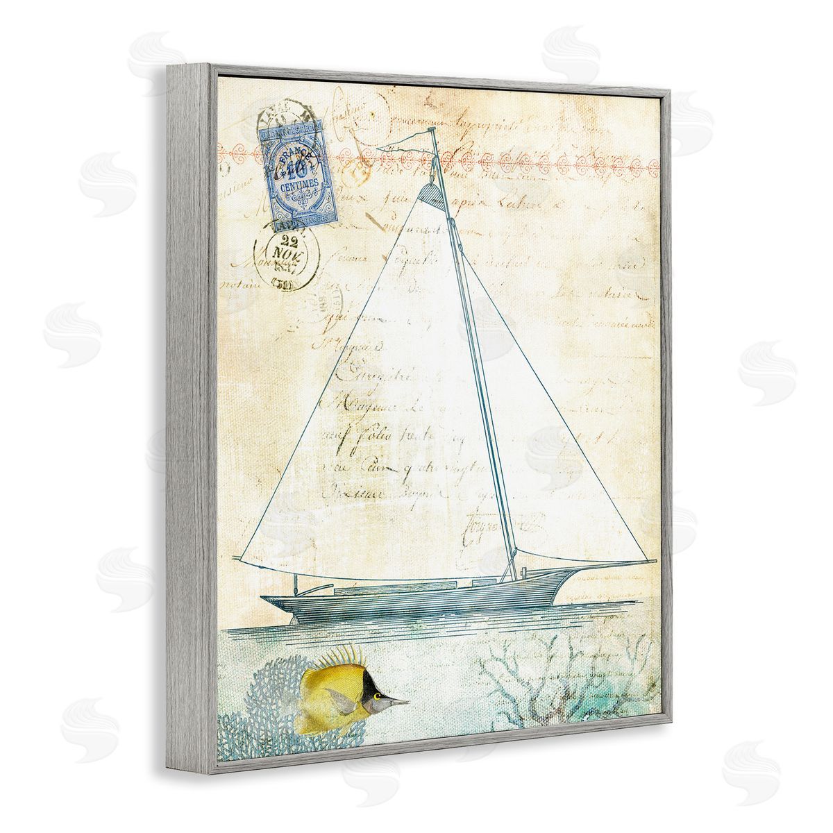 Susan Arnot | Vintage Sailboat & Postal Stamp