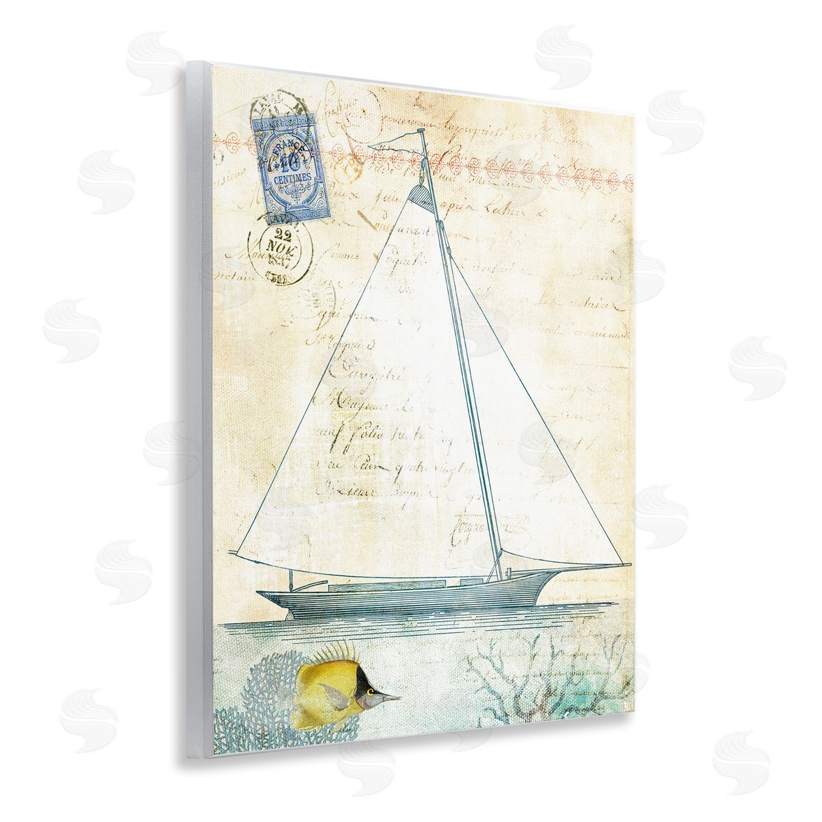 Susan Arnot | Vintage Sailboat & Postal Stamp