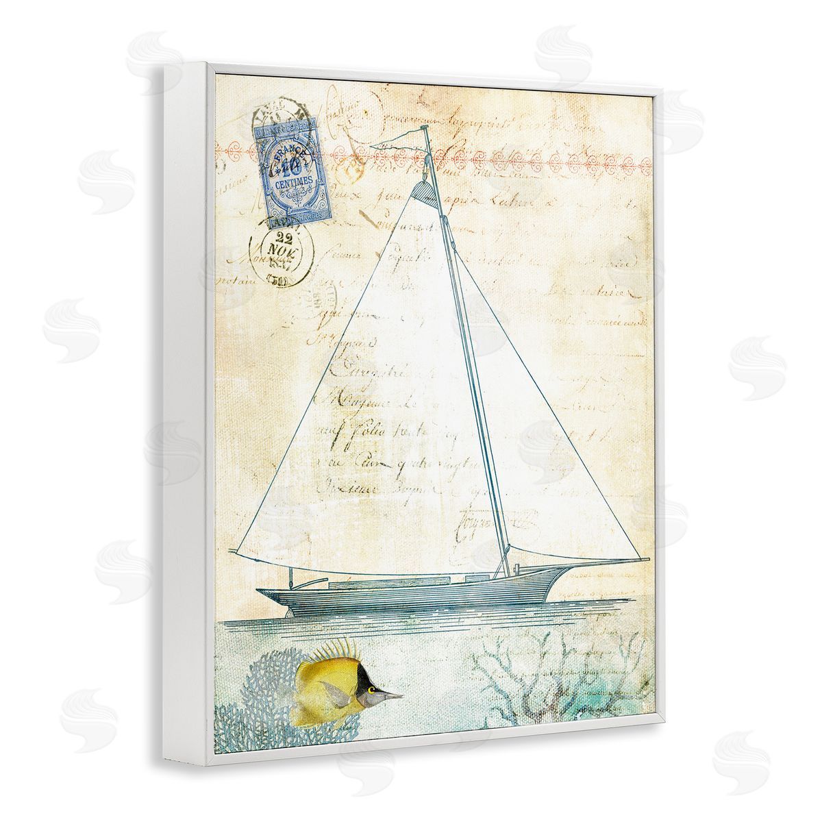 Susan Arnot | Vintage Sailboat & Postal Stamp