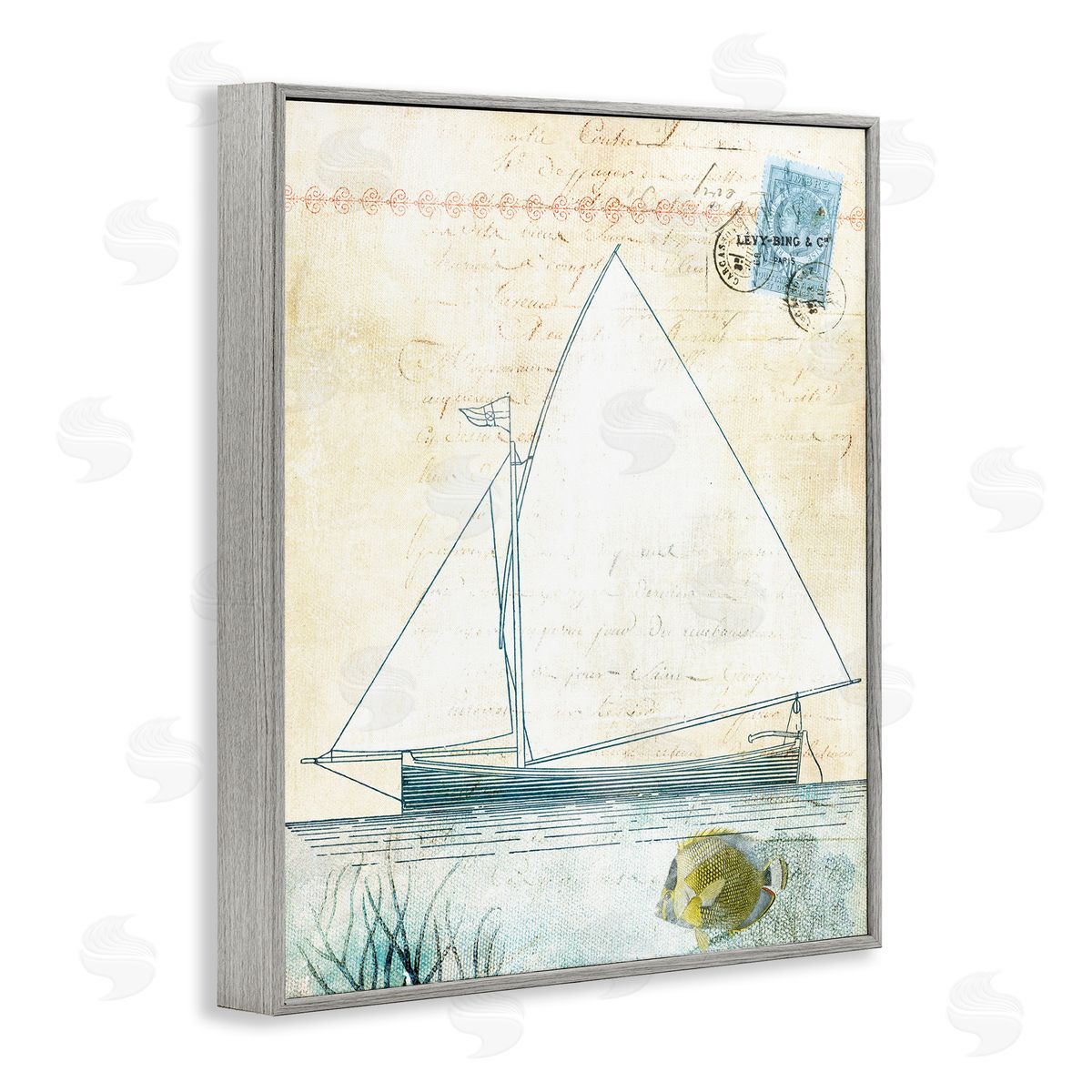 Susan Arnot | Antique Sailboat & Postal Stamp