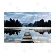 Irene Weisz | Clouds & Trees Dock Reflection