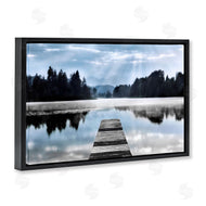 Irene Weisz | Clouds & Trees Dock Reflection