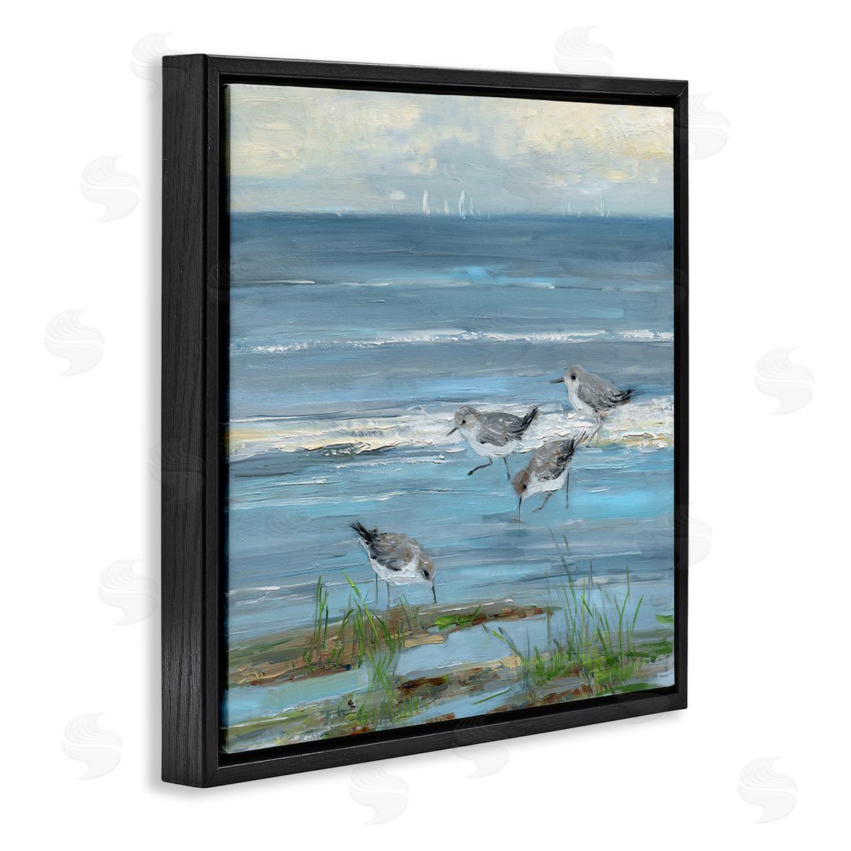 Sally Swatland | Stepping Sandpipers Grazing
