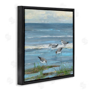 Sally Swatland | Stepping Sandpipers Grazing