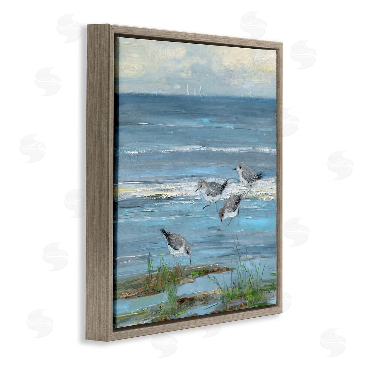 Sally Swatland | Stepping Sandpipers Grazing