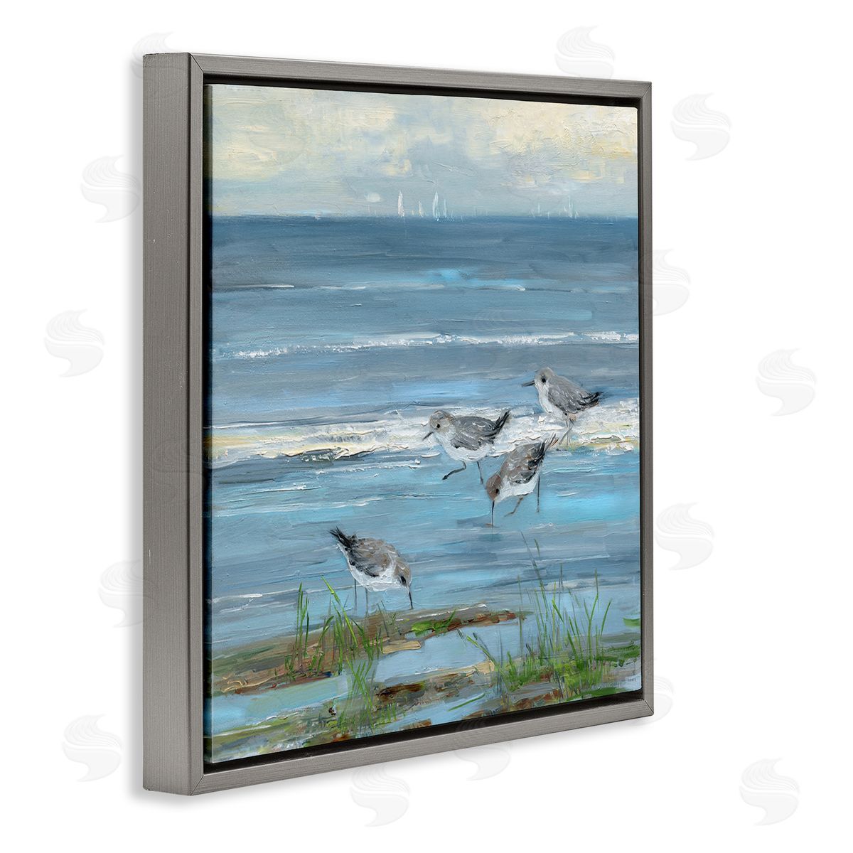 Sally Swatland | Stepping Sandpipers Grazing