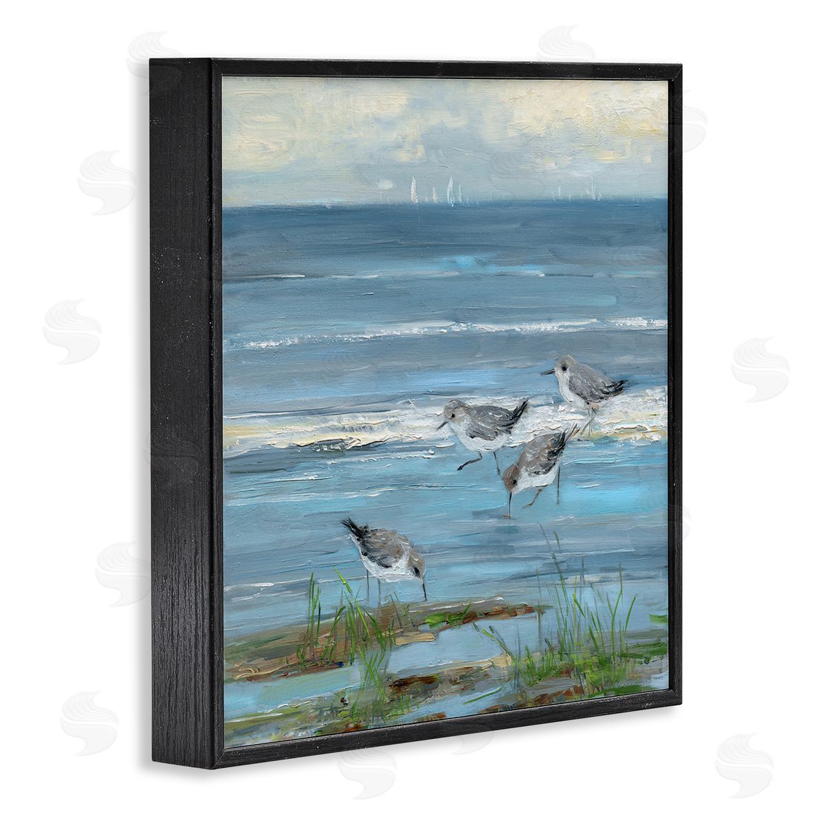 Sally Swatland | Stepping Sandpipers Grazing