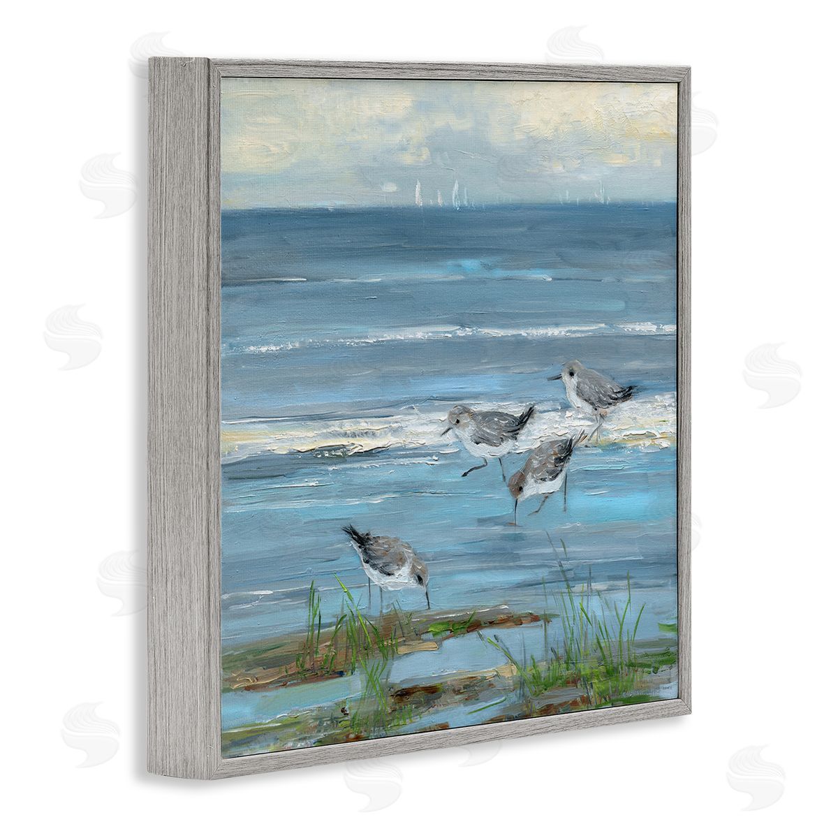 Sally Swatland | Stepping Sandpipers Grazing