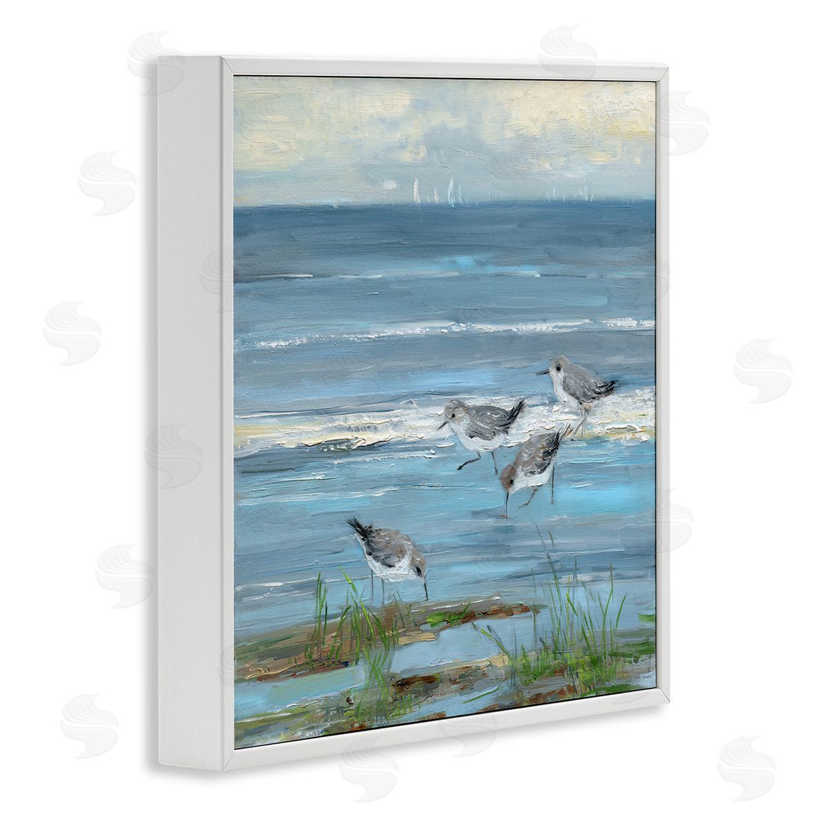Sally Swatland | Stepping Sandpipers Grazing
