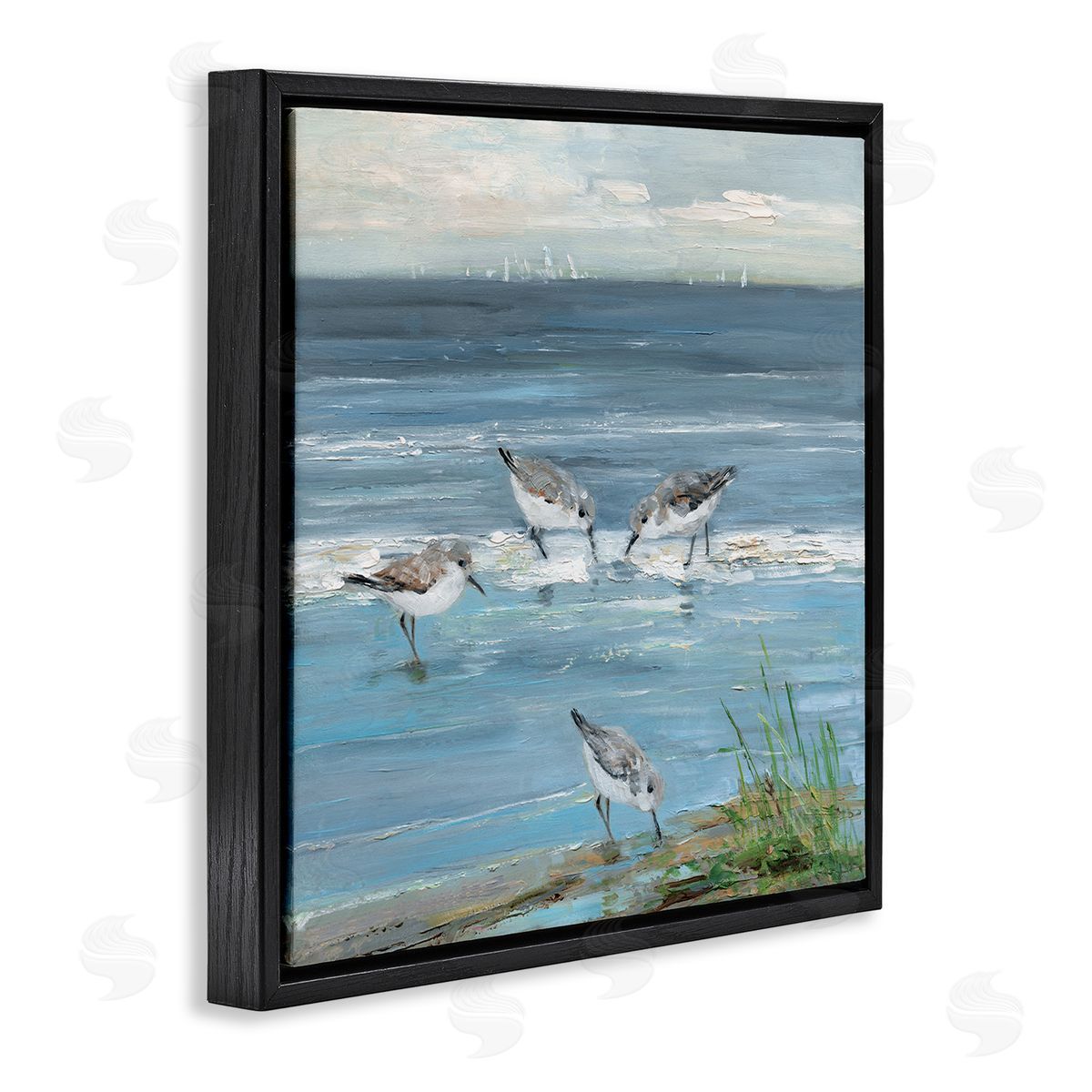 Sally Swatland | Relaxed Sandpipers on Shore