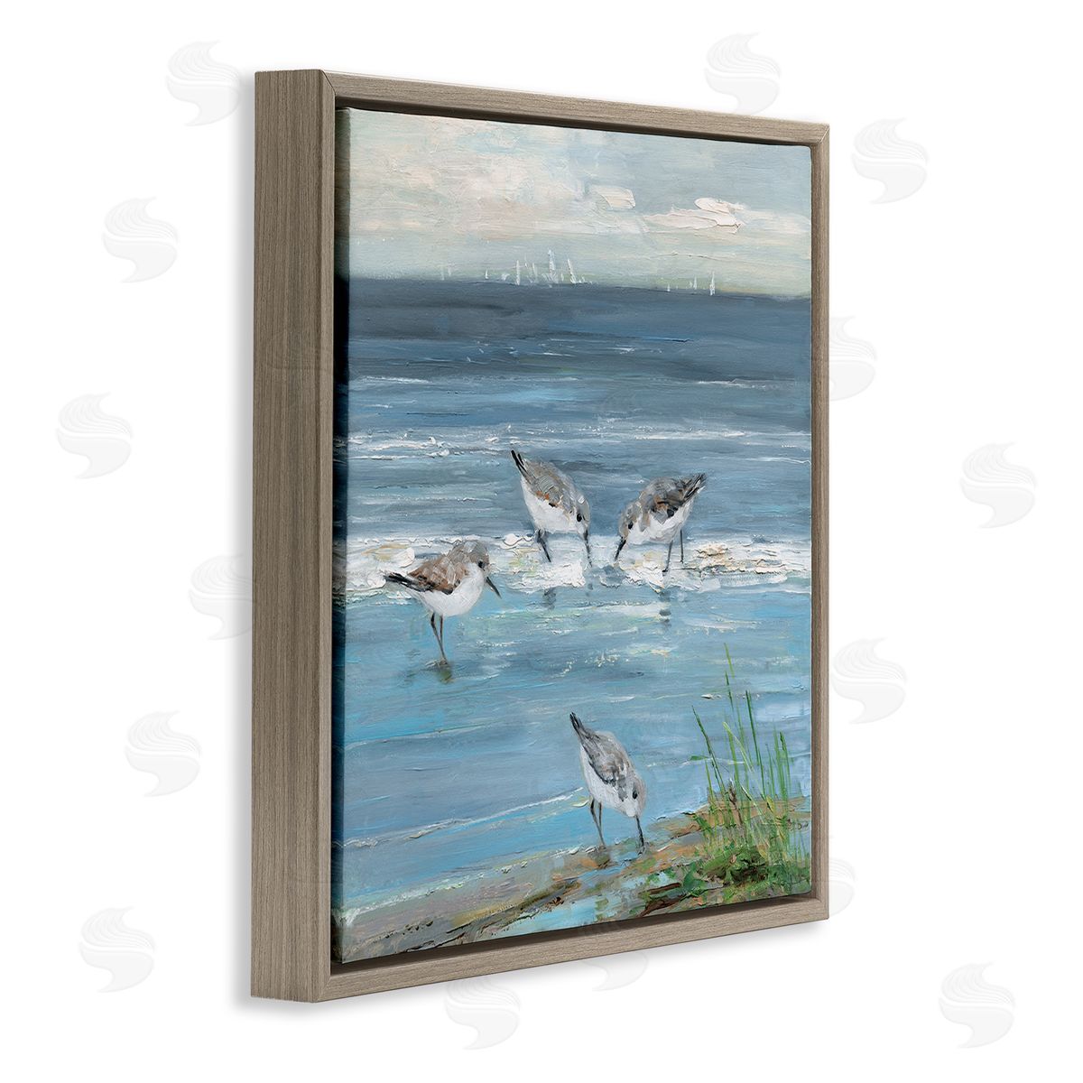Sally Swatland | Relaxed Sandpipers on Shore