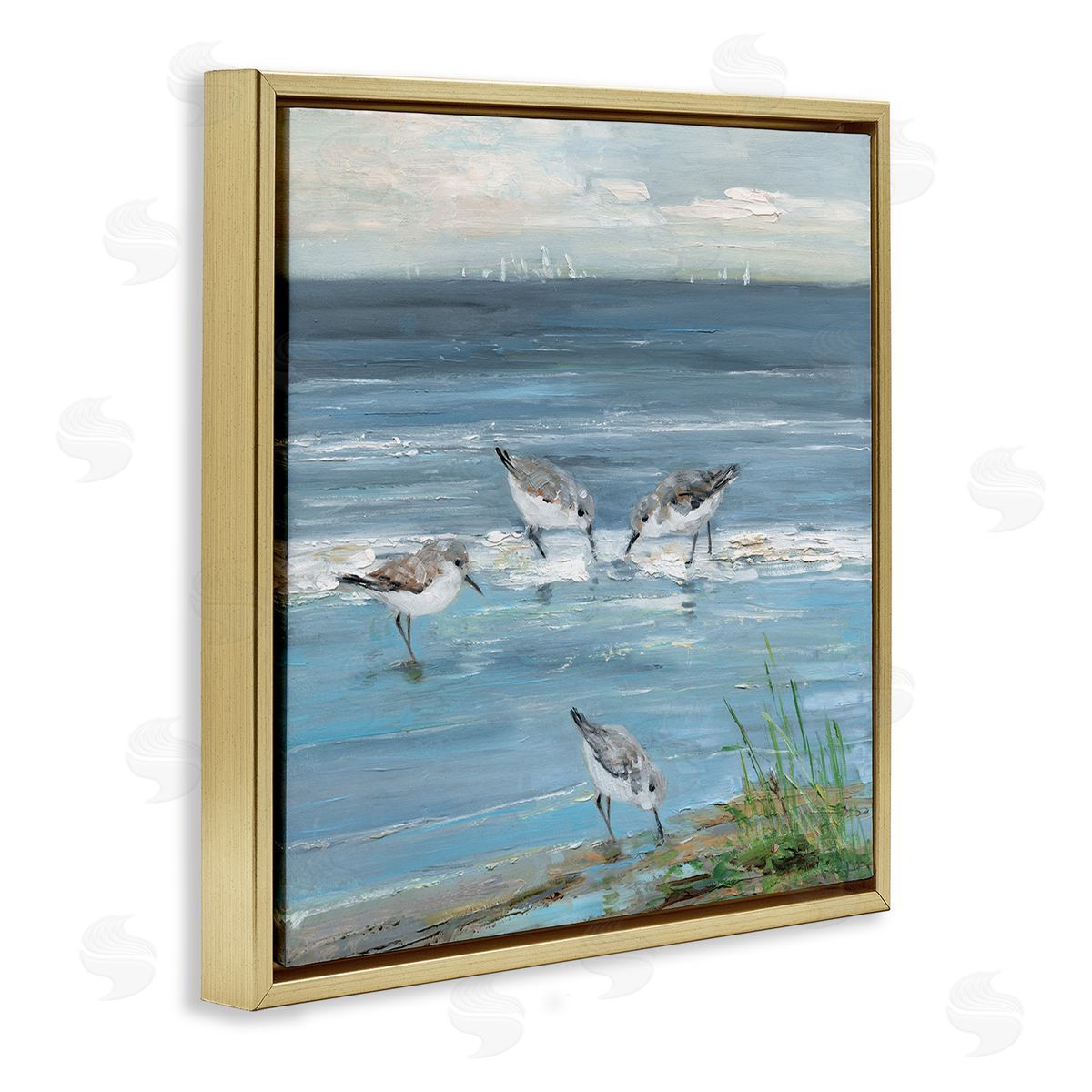 Sally Swatland | Relaxed Sandpipers on Shore