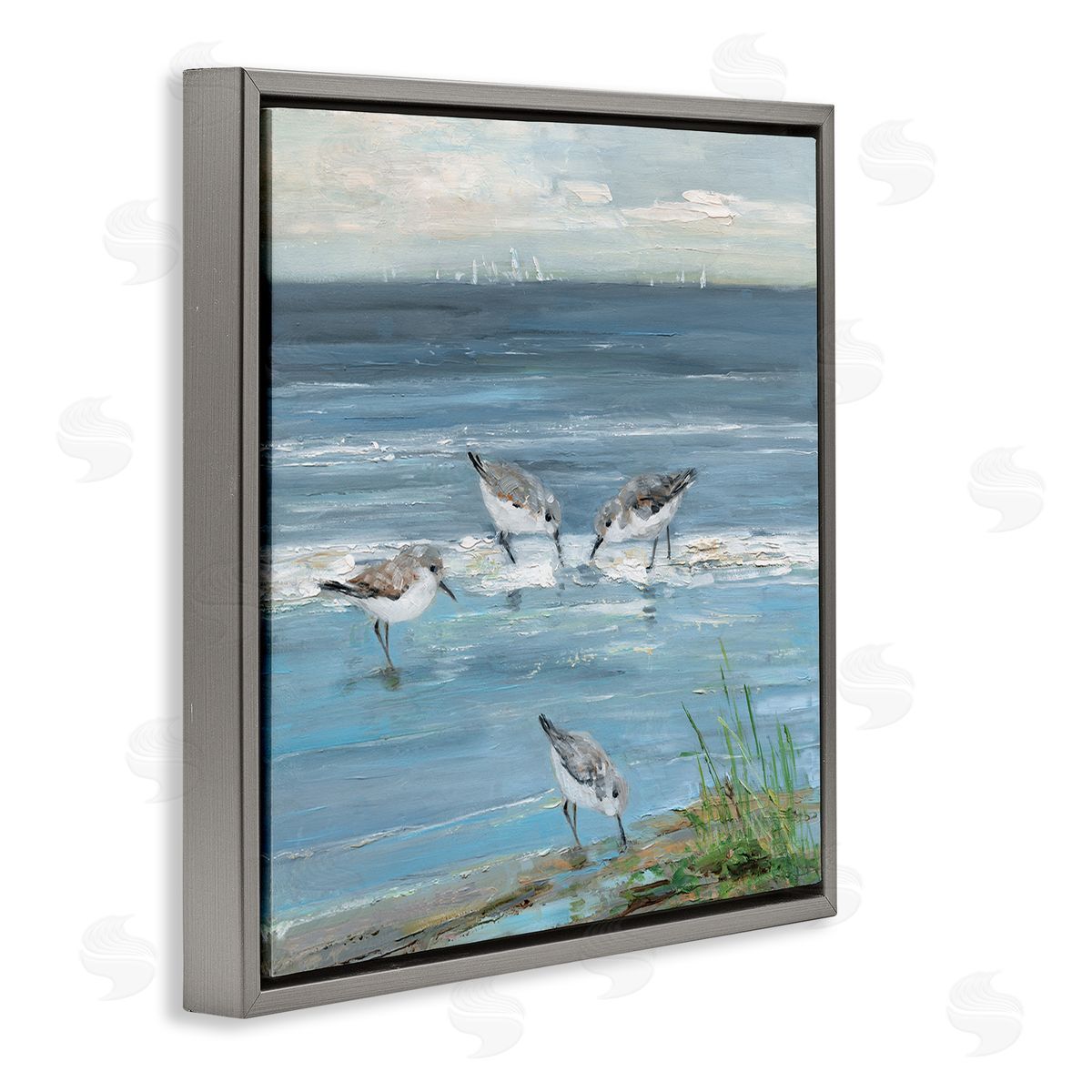 Sally Swatland | Relaxed Sandpipers on Shore