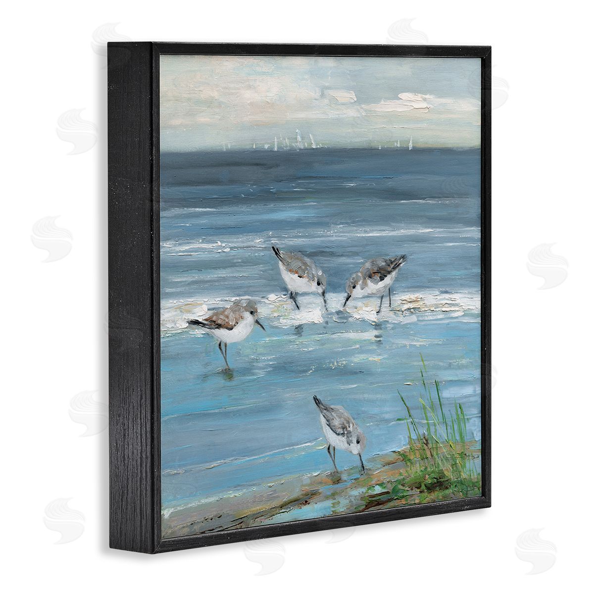 Sally Swatland | Relaxed Sandpipers on Shore