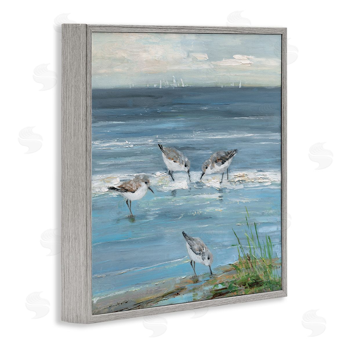 Sally Swatland | Relaxed Sandpipers on Shore