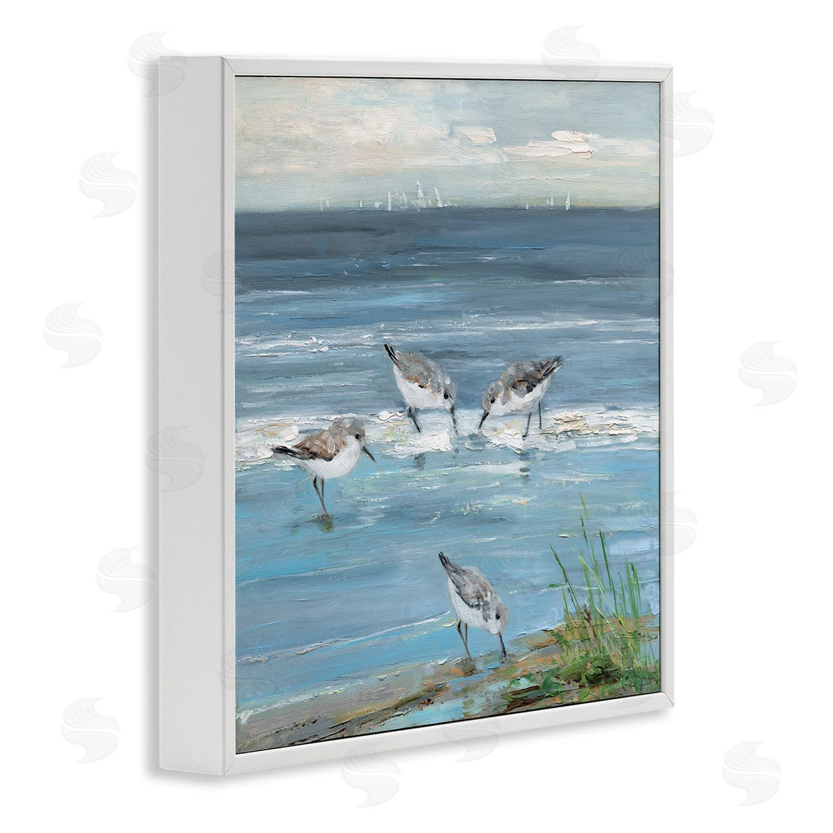 Sally Swatland | Relaxed Sandpipers on Shore