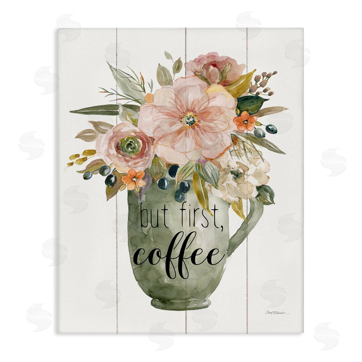 Carol Robinson | First Coffee Floral Mug