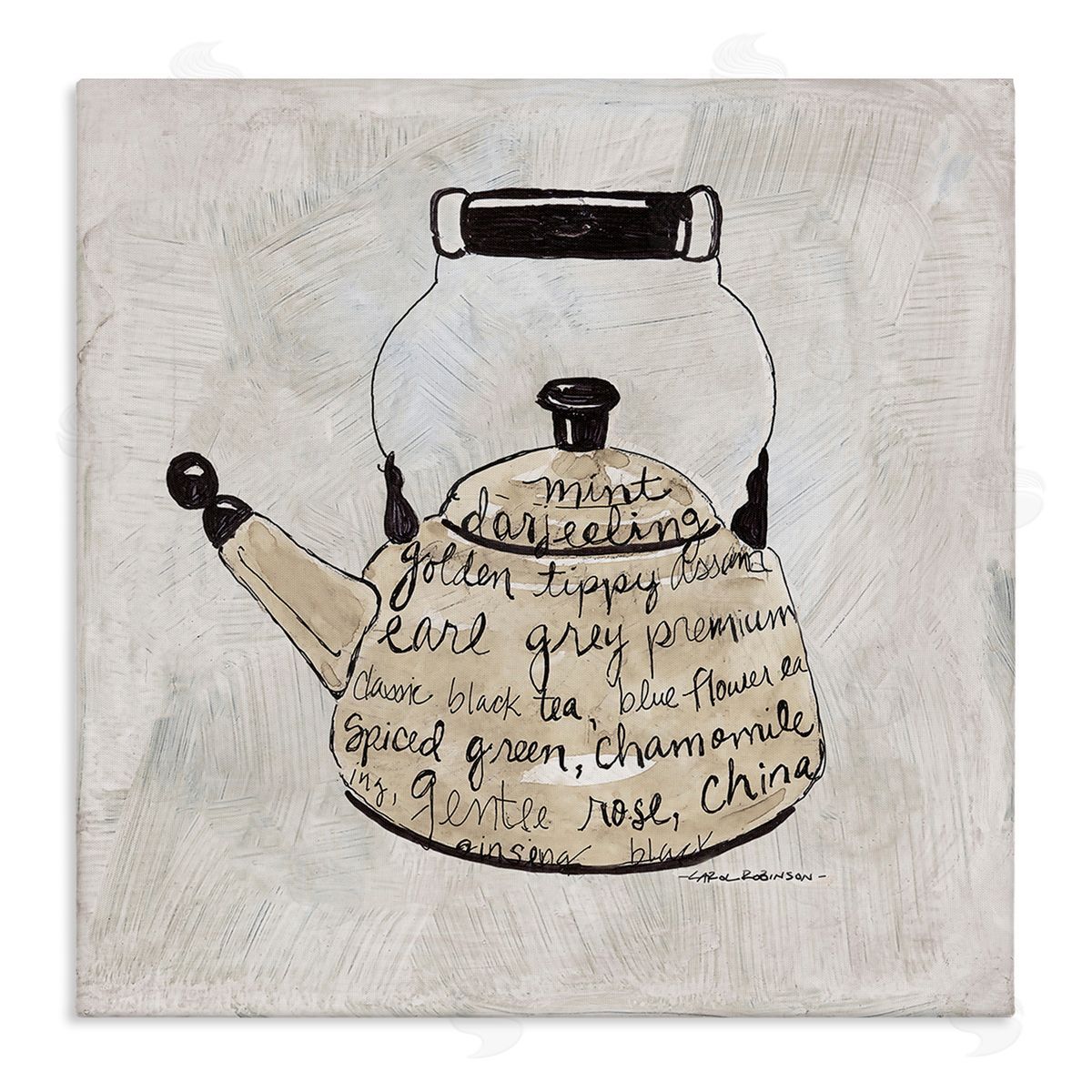 Carol Robinson | Tea Types on Kettle